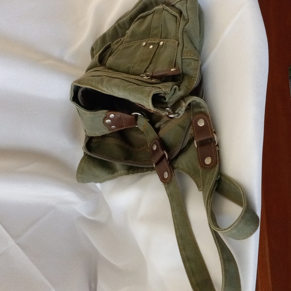 COPY - Women or men's army green cloth bag - Picture 8 of 9